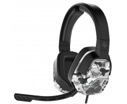 Headset - Xbox One - Wired - Afterglow LVL5+ White Camo (PDP)