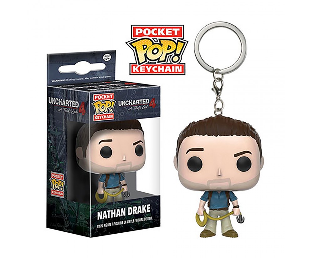 Uncharted Keychain Nathan Drake Figure by POP