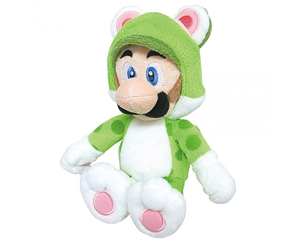 Cat Luigi Super Mario Plush Toy 14" (Nintendo)