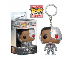 Pocket POP Keychain - Toy - Vinyl Figure - Justice League - Cyborg