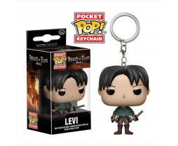 Pocket POP Keychain - Toy - Vinyl Figure - Attack on Titan - Levi