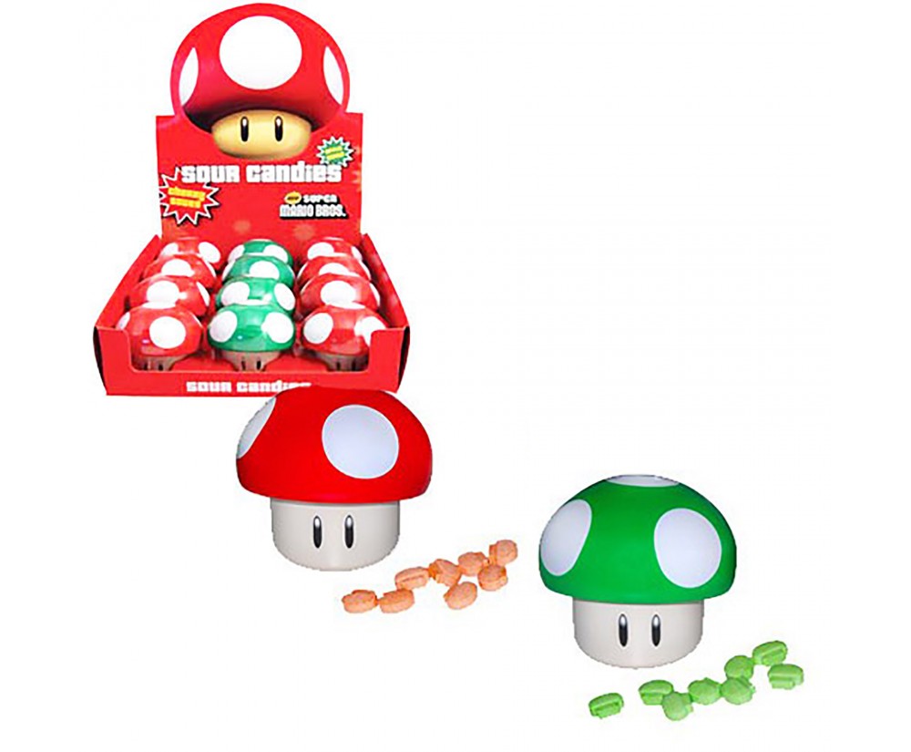12 Pack - Super Mario Mushroom Soure Candy