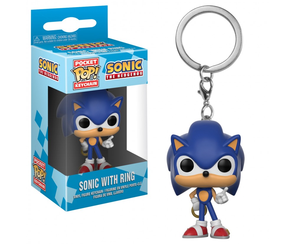 Pocket POP Keychain- Vinyl Figure - Toy - Sonic - Sonic w/ Ring Pocket POP Keychain- Vinyl Figure - Toy - Sonic - Sonic w/ Ring