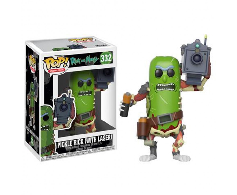 POP - Toy - Vinyl Figure - Rick and Morty - Pickle Rick w/ Laser