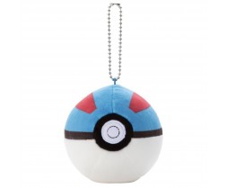 Plush - Toy - Pokemon - 3" Mocchi Mocchi Pokeball Keychain - Great Ball
