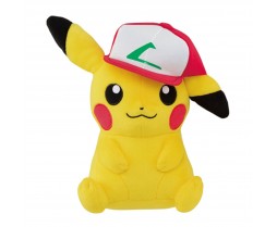 Plush - Toy - Pokemon - 10" Pokemon The Movie Vol1 - Pikachu with Gen1 Hat