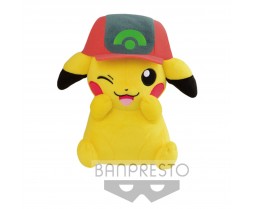 Plush - Toy - Pokemon - 10" Pokemon The Movie Vol1 - Pikachu with Gen2 Hat