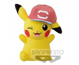 Plush - Toy - Pokemon - 10" Pokemon The Movie Vol3 - Pikachu with Gen6 Hat