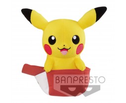 Plush - Toy - Pokemon - 10" Pokemon The Movie Vol4 - Pikachu with Sun Moon Hat - B