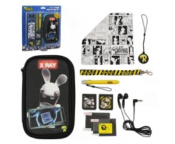 3ds Bundle Raving Rabbids 11pc 3d Protective Set (ubisoft)