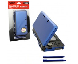 3DS Case Aluminum Armor Case&Dual Stylus Set Aqua Blue (KMD Komodo)