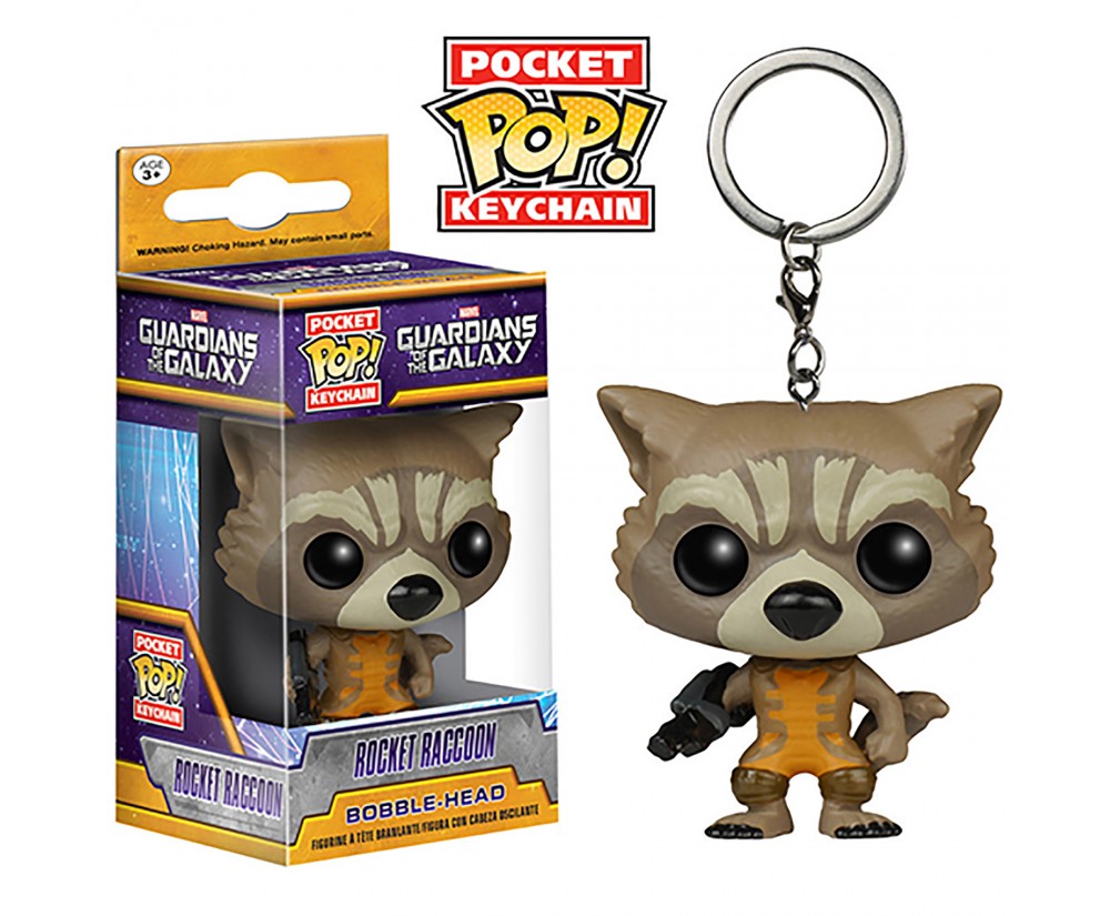 Pocket POP Keychain- Vinyl Figure - Toy - Guardians of the Galaxy - Rocket Raccoon (Marvel)