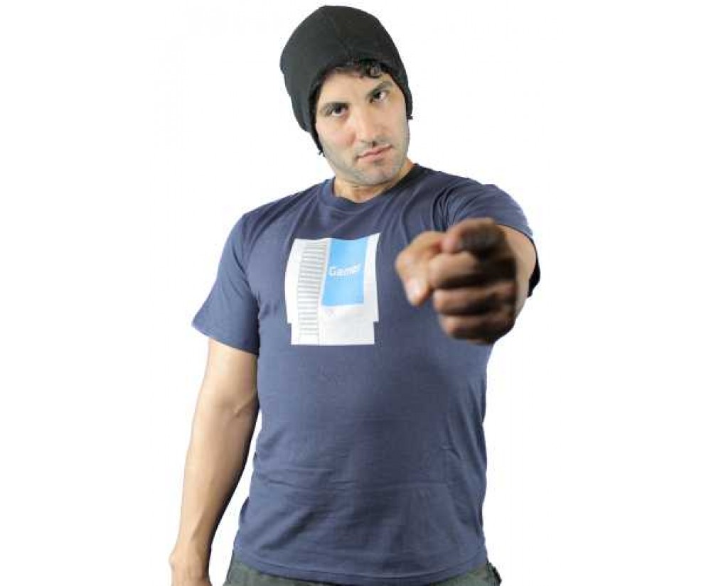 Blue or Black - Gamer NES Cartridge Gaming T-Shirt Blue or Black - Gamer NES Cartridge Gaming T-Shirt