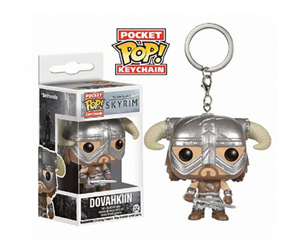 Pocket POP Keychain- Vinyl Figure - Toy - Skyrim - Dovahkii