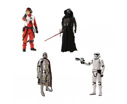 6pc Asst. (Kylo Ren,Poe Dameron,First Order Stormtrooper,Captain Phasma) - Jakks Star Wars Force Awakens 20" Figure Wave 1