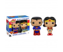 POP - Novelty - Salt N' Pepper Shakers - Superman and Wonder Woma