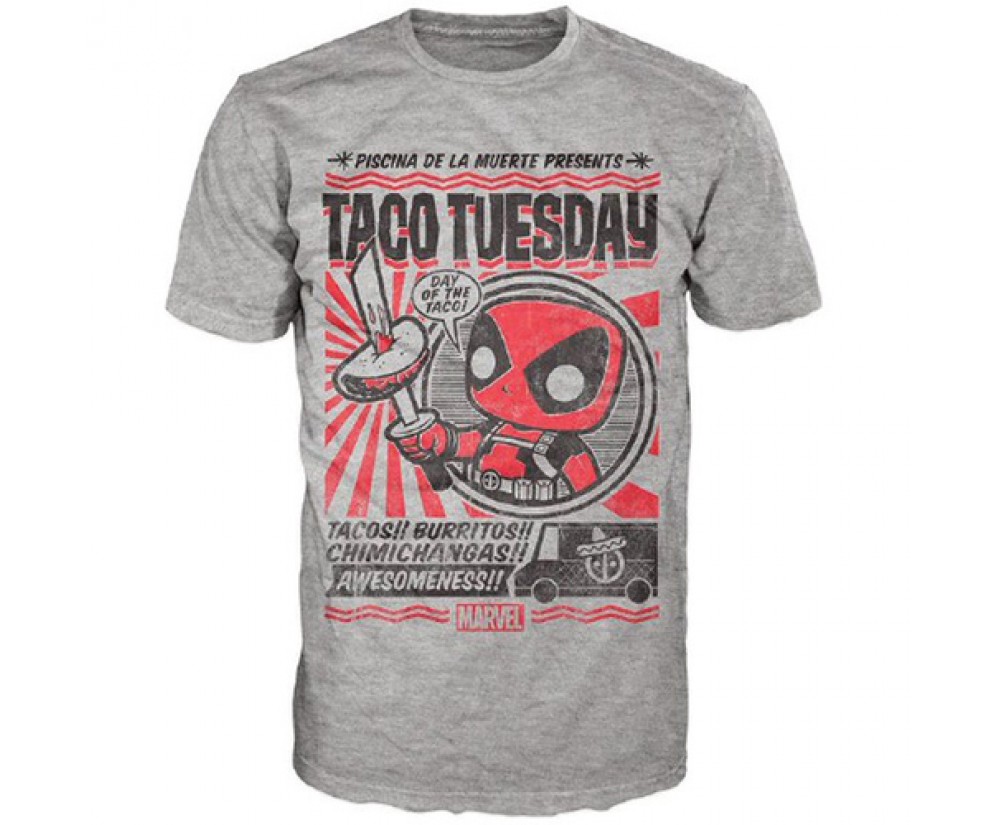 Funko - Novelty - T-Shirt - POP - Size XL - Deadpool - Chimichanga