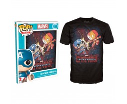Funko - Novelty - T-Shirt - POP - Size XL - Marvel - Civil War Fight