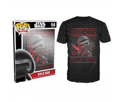 Funko - Novelty - T-Shirt - POP - Size XL - Star Wars Episode 7 - Kylo Ren Poster