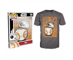 Funko - Novelty - T-Shirt - POP - Size Medium - Star Wars Episode 7 - BB-8 Type Poster