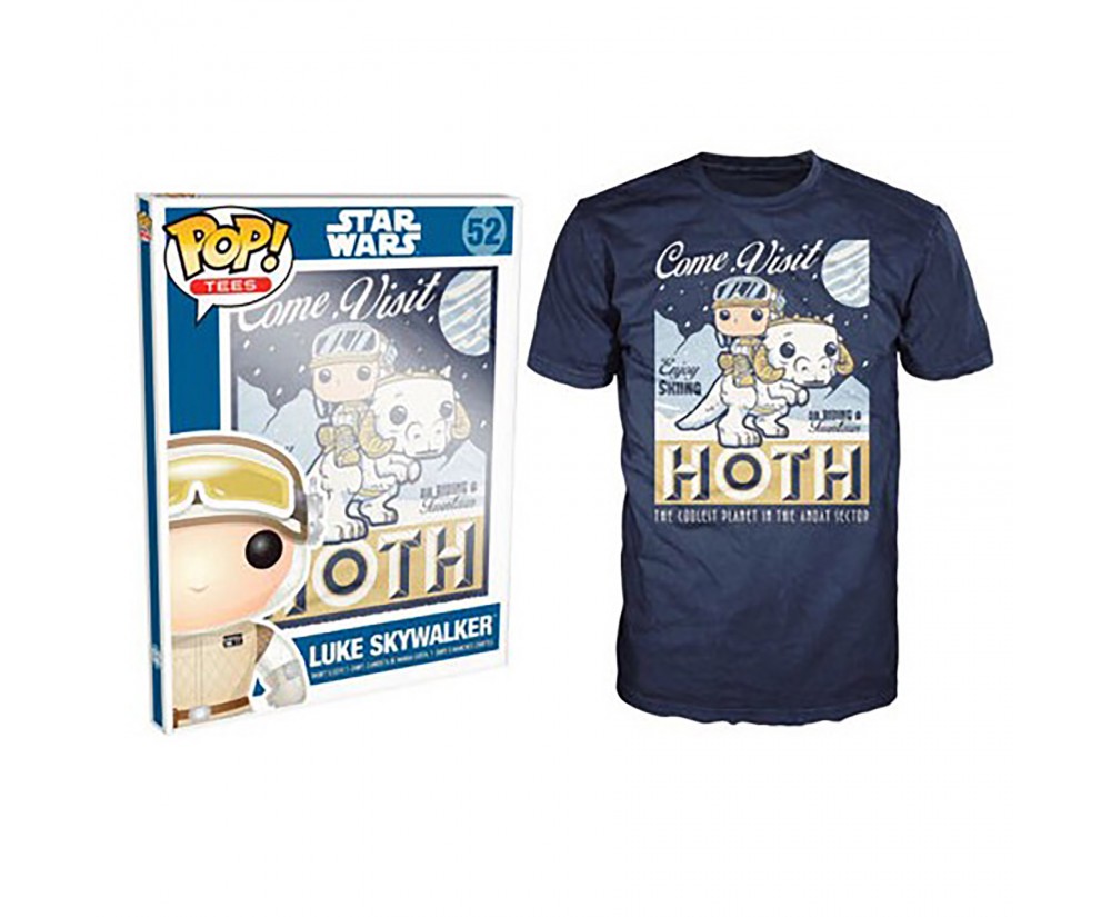 Funko - Novelty - T-Shirt - POP - Size Large - Star Wars - Visit Hoth Poster