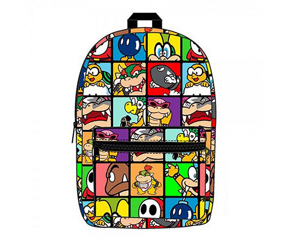 Nintendo Super Mario Villains Sublimated Backpack