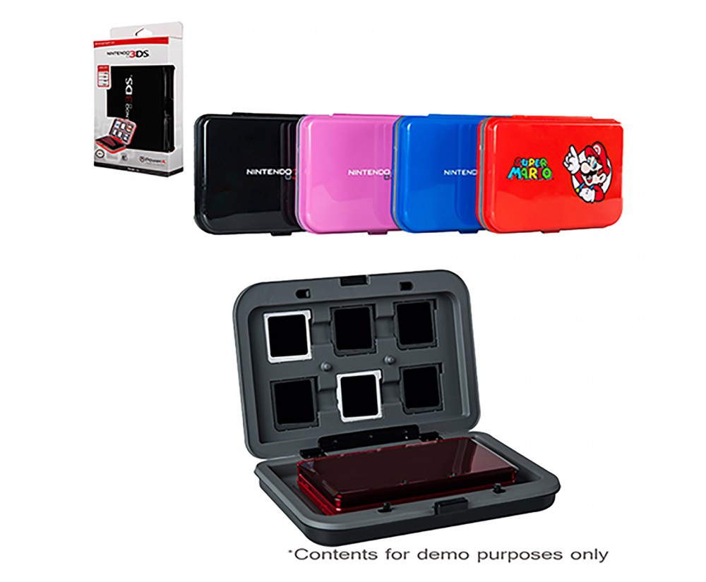 3ds/3ds Xl/dsi/dslite Case Hard Case Assorted -solid Blue Black Pink With Red Mario Ds Universal (power A) 4pcs 617885958496 3ds/3ds Xl/dsi/dslite Case Hard Case Assorted -solid Blue Black Pink With Red Mario Ds Universal (power A) 4pcs 617885958496