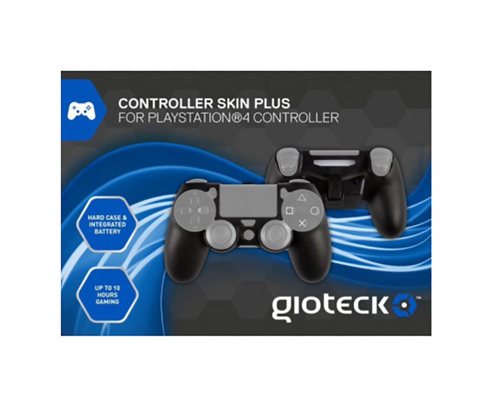 Charger - PS4 - Controller Skin Plus Charger - Black (Gioteck)