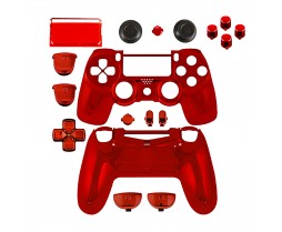 PS4 Repair External Full Housing Shell Chrome Red