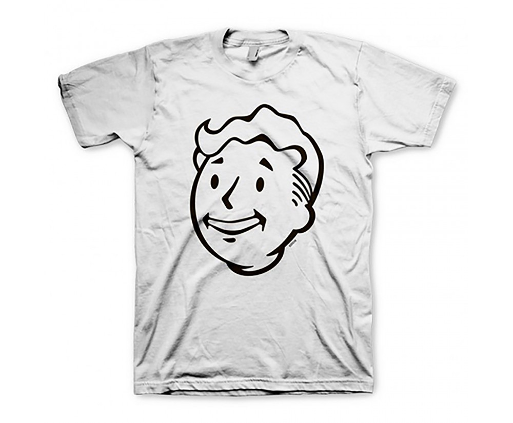 Gaya - Novelty - T-Shirt - Fallout - Size Large - Vault Boy Face