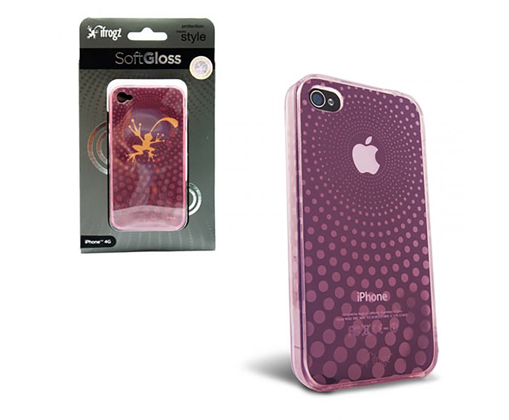 Case - iPhone 4 - Soft Gloss - Pink (iFrogz) Case - iPhone 4 - Soft Gloss - Pink (iFrogz)