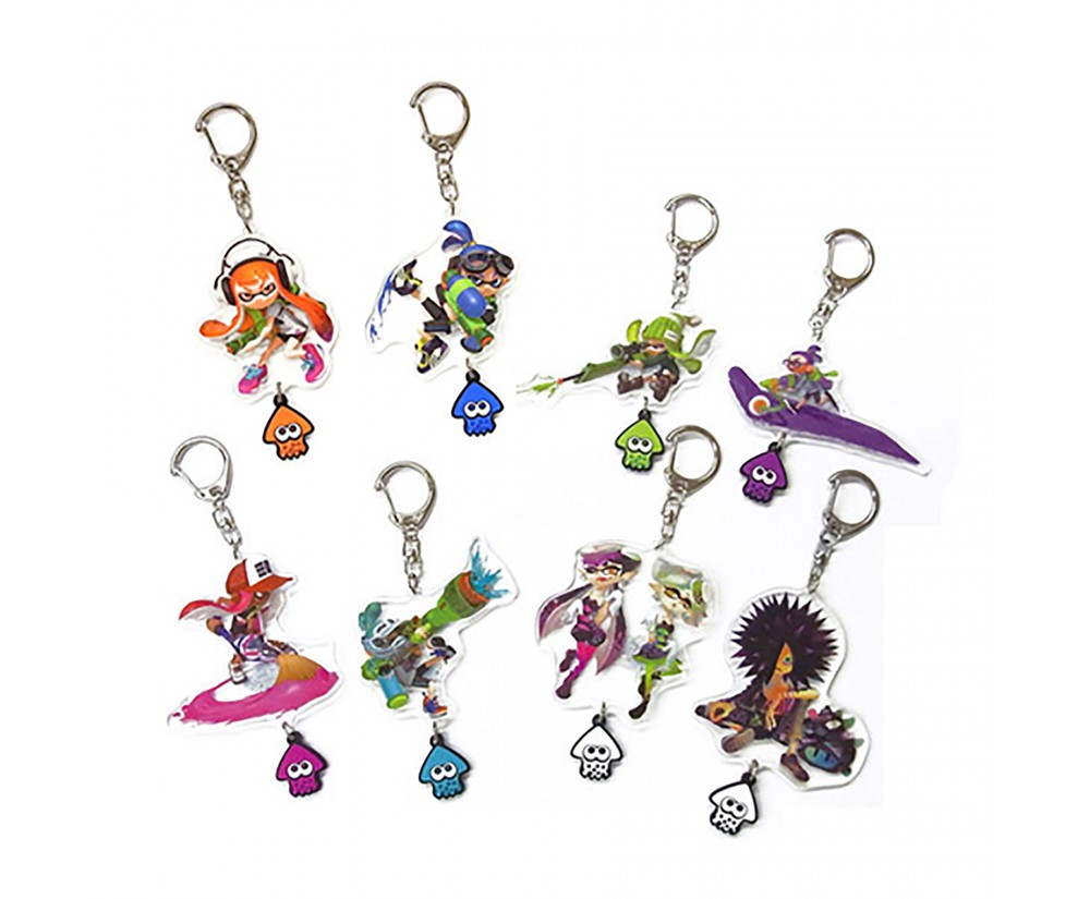 Asst 8pc Set - Splatoon Keychain