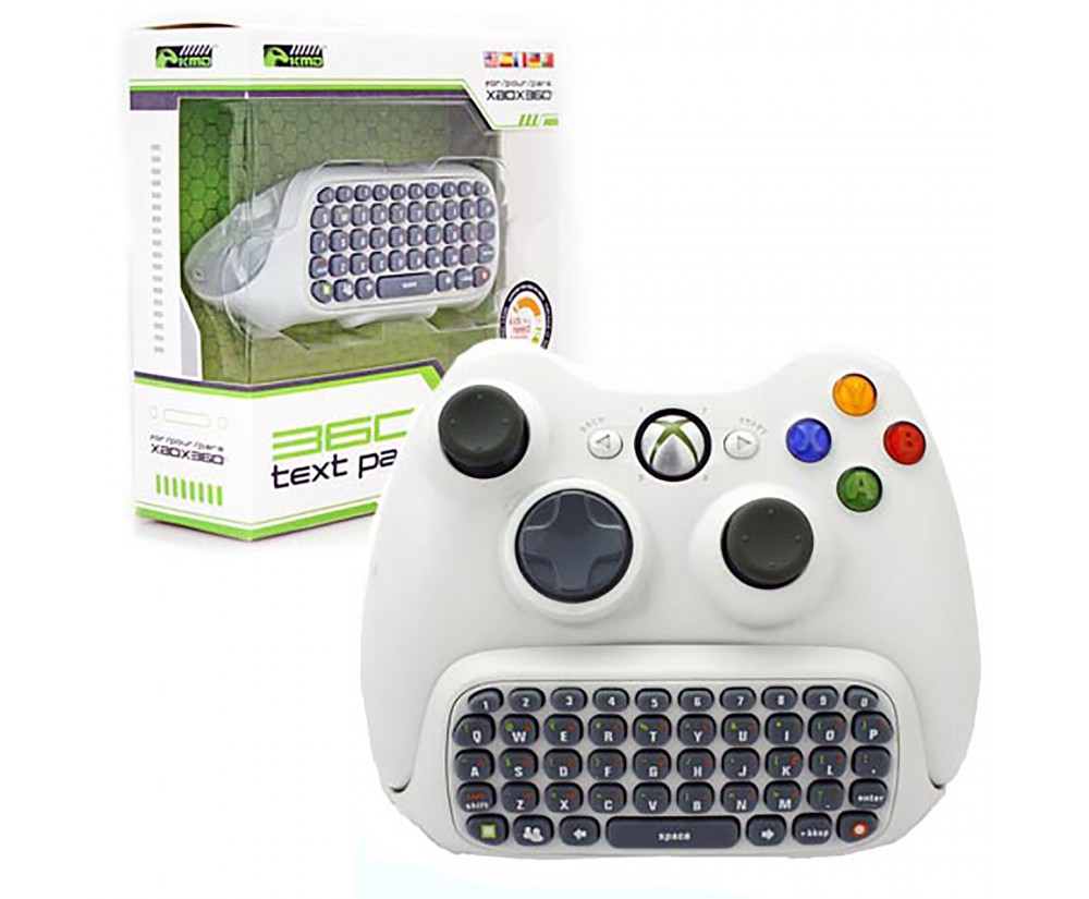Xbox 360 Text Pad Controller Adapter White
