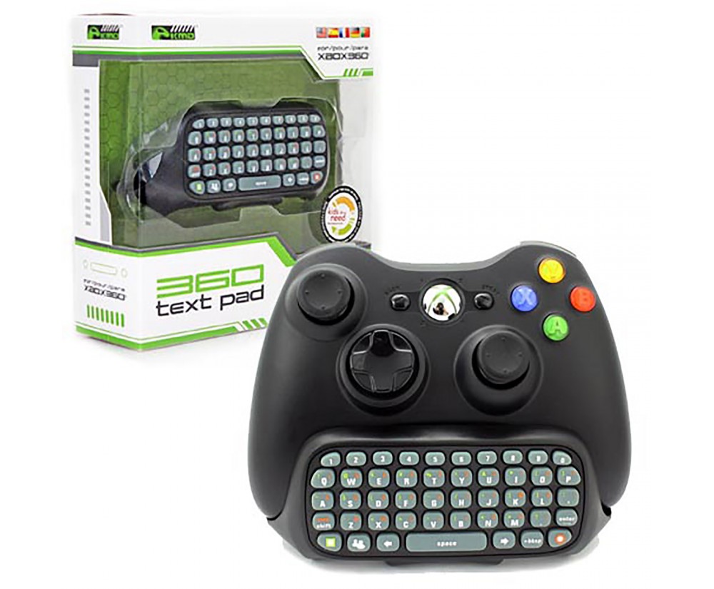 Xbox 360 XBOX Live Text Controller Pad Adapter in Black
