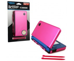 Hot Pink DSI XL Aluminum Armor Case&Dual Stylus Set