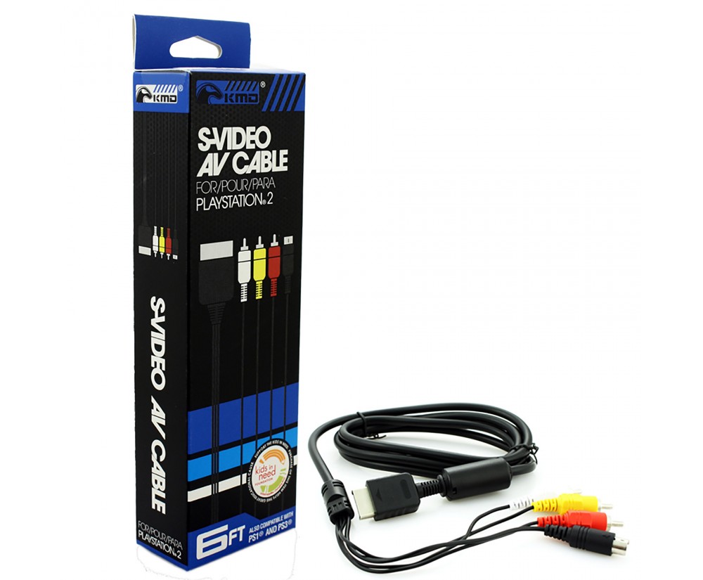 PS2 Playstation 2 S-Video & AV Cable