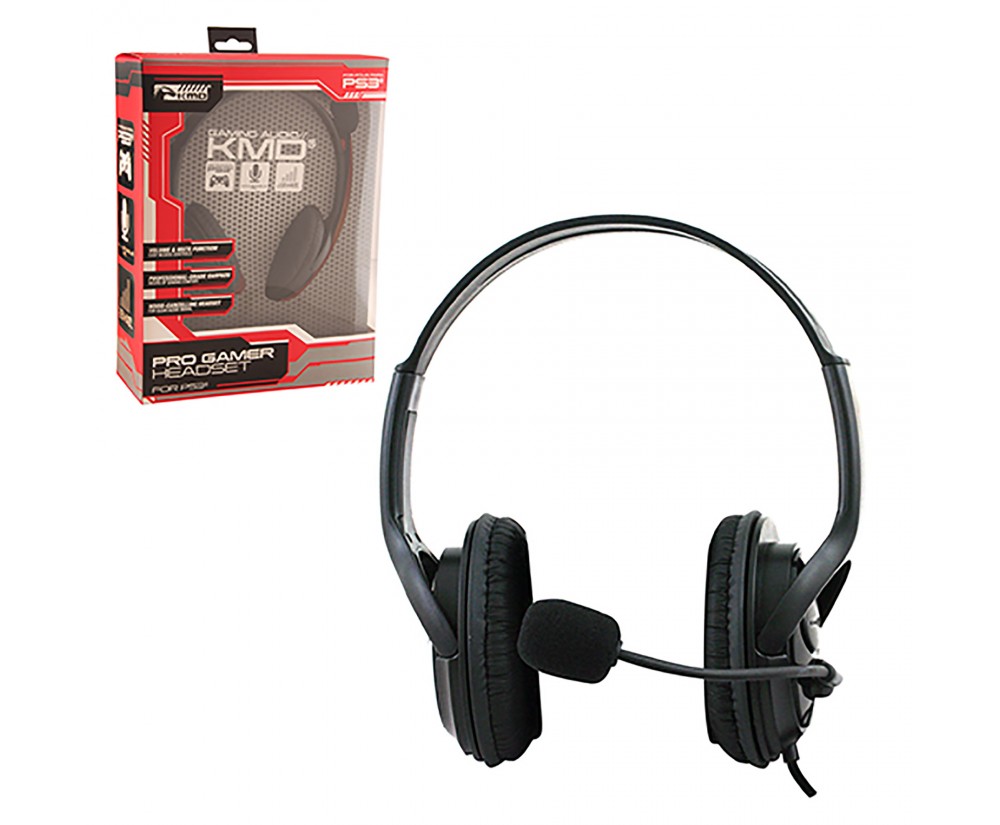 PS3&PS4 Live Pro Gamer Headset w/Mic in Black Large