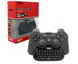 PS3 Wireless Text Pad Controller Adapter Black Mini Keyboard