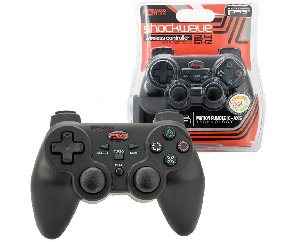 PS3 Wireless Controller MR6 2.4GHZ Playstation Wireless Pad Black