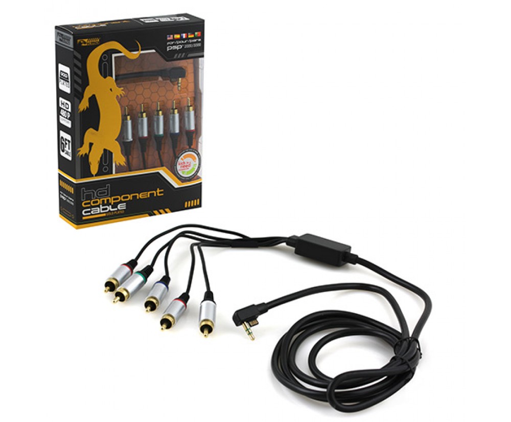 PSP 2000/3000 TV Component Cable Gold Plated