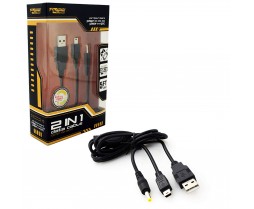 Universal Cable 2-in-1 Data Recharge Cord for PS3/PSP/USB (KMD)