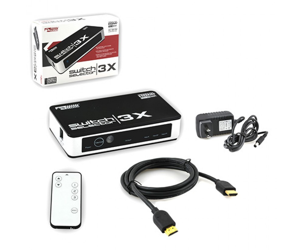 Universal 3 in 1 Switch with Remote for HDMI Switcher (KMD)