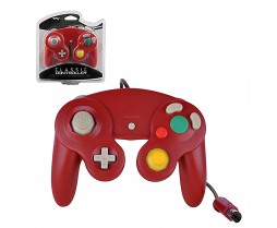 Wii - Gamecube - Controller - Wired - New - Red (TTX Tech)