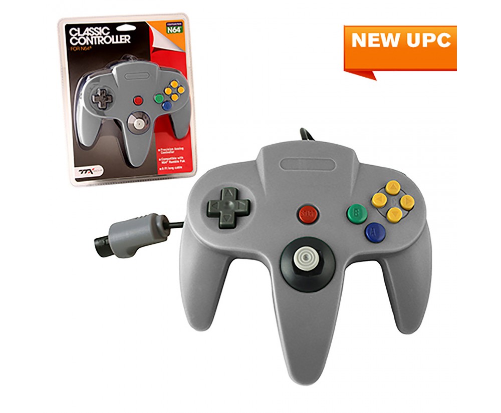 Nintendo 64 Original Design Gray Controller (TTX TECH)