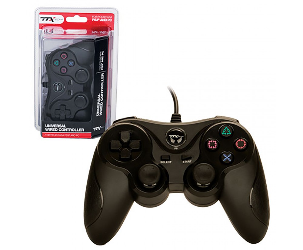 Controller - PS3 - Wired - USB Controller - PC Compatible - Black (TTX Tech) Controller - PS3 - Wired - USB Controller - PC Compatible - Black (TTX Tech)