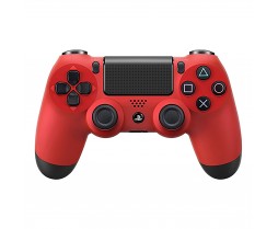 Controller - PS4 - Wireless - Dualshock 4 - Red - Refurbished (Sony)
