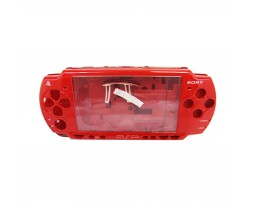Repair Part - PSP 2000 - Full Housing Shell - FULL SET - Red (Third Party)