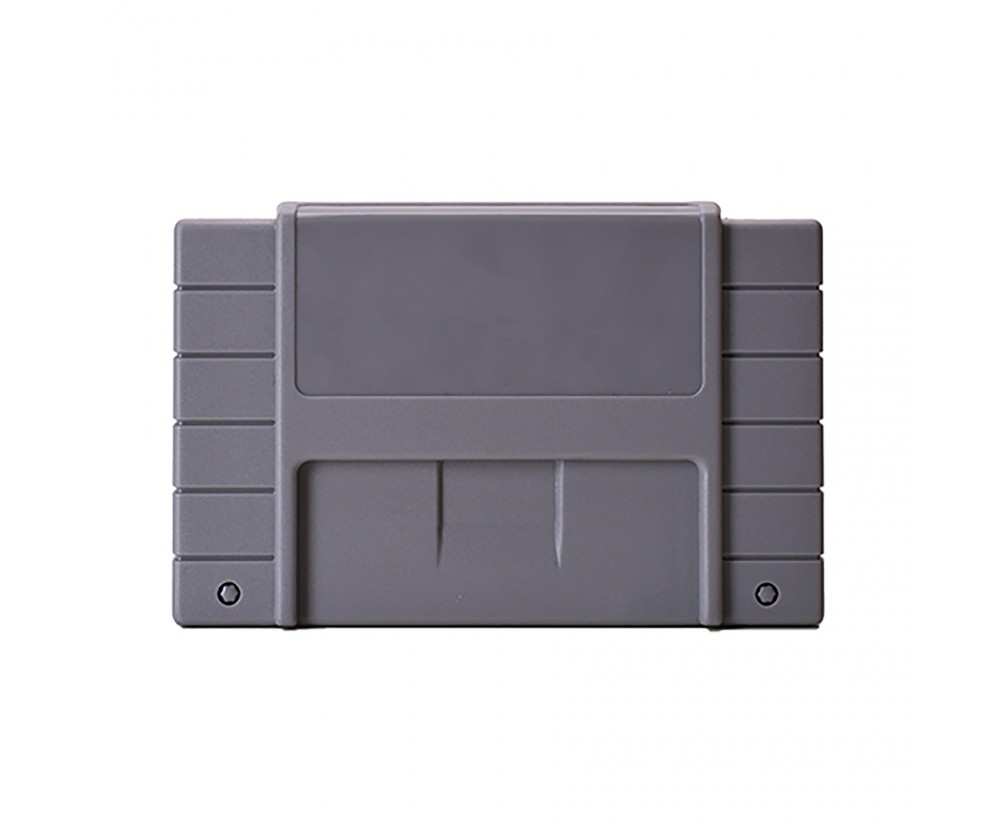 Case - SNES - Snap-On Replacement Cartridge Case - Grey - Bulk New (Third Party)