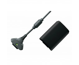 Charger - Xbox 360 - Play N' Charge Kit - Black - Bulk (Microsoft)