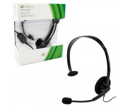 Headset - Xbox 360 - Wired - Black - New (Microsoft)
